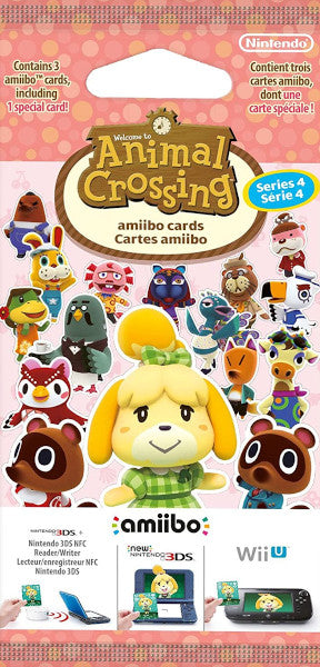 PACK 3 TARJETAS AMiiBO ANIMAL CROSSING (SERIE 4) (IMP)