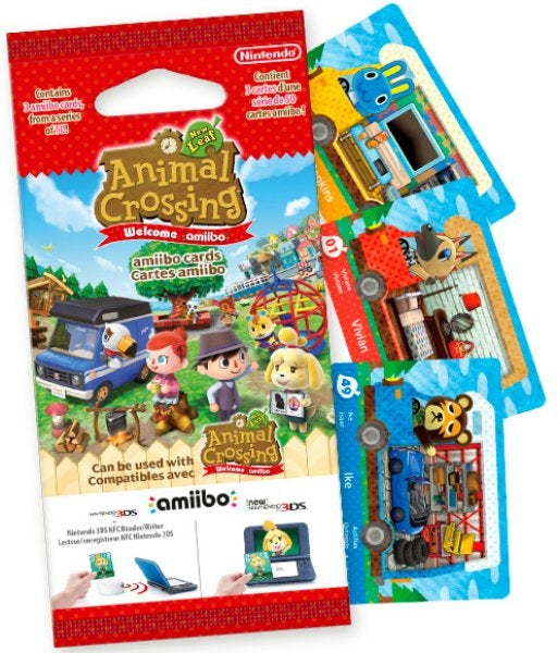 PACK 3 TARJETAS AMiiBO ANIMAL CROSSING: NEW LEAF (IMP)