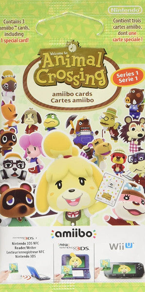 PACK 3 TARJETAS AMiiBO ANIMAL CROSSING (SERIE 1) (IMP)