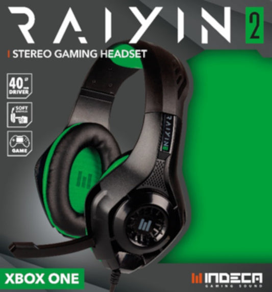 INDECA STEREO GAMING HEADSET RAYIN 2.0 GREEN (VERDE)