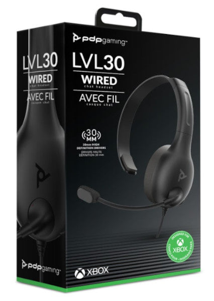 PDP WIRED HEADSET LVL 30 (GRIS)