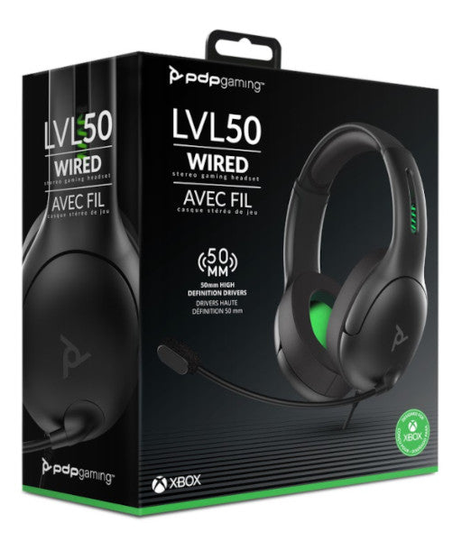 PDP WIRED HEADSET LVL50 AVEC FIL (GRIS) (XBOX SERIES)