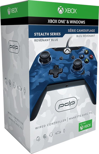 PDP WIRED CONTROLLER REVENANT BLUE CAMUFLAJE AZUL OFICIAL (XBOX ONE/PC)