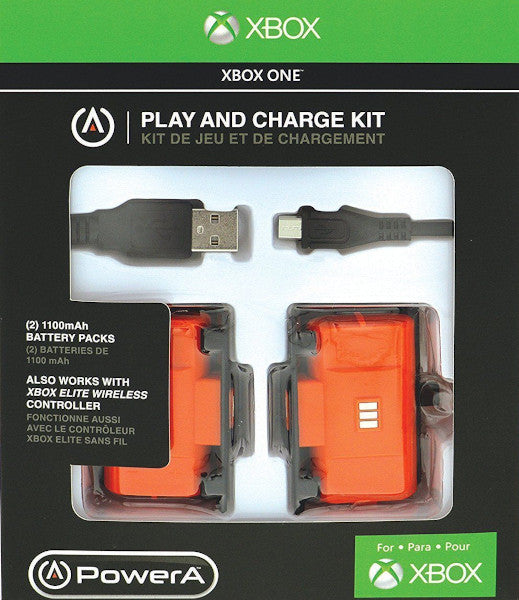 POWER A PLAY AND CHARGE KIT (2 BATERIAS + CABLE DE CARGA)