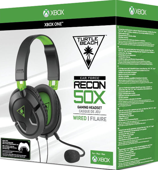 TURTLE BEACH WIRED GAMING HEADSET RECON 50X GREEN (VERDE) (PS5/4/SWITCH/XBX/PC/MOVIL)