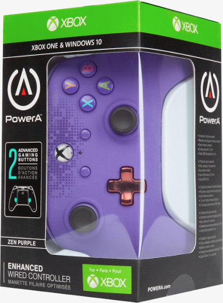 POWER A ENHANCED WIRED CONTROLLER ZEN PURPLE (MORADO) XBONE ONE/WINDOWS 10