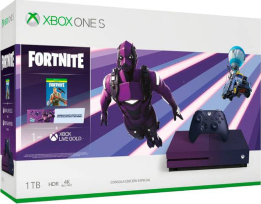 1 TB XB ONE S MORADA FORTNITE PACK +1 MES XBOX LIVE GOLD (SPECIAL EDITION)