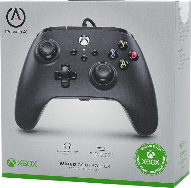 POWER A WIRED CONTROLLER BLACK (NEGRO) (XBONE/PC)