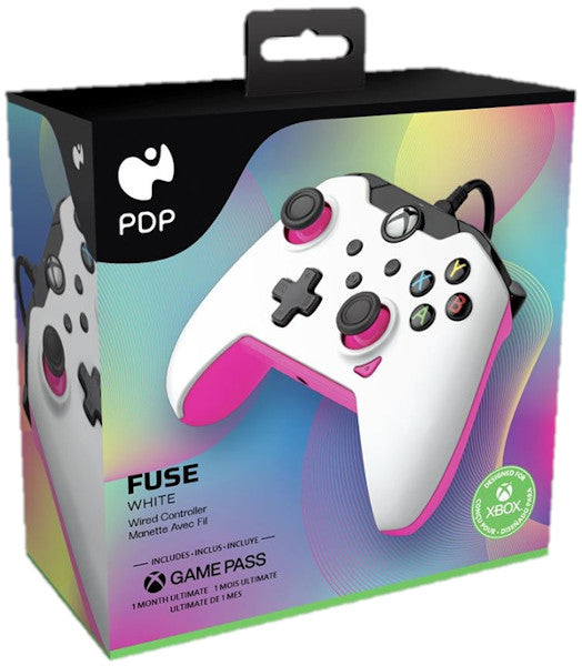 PDP WIRED CONTROLLER FUSE WHITE + GAME PASS 1 MES (XBONE)