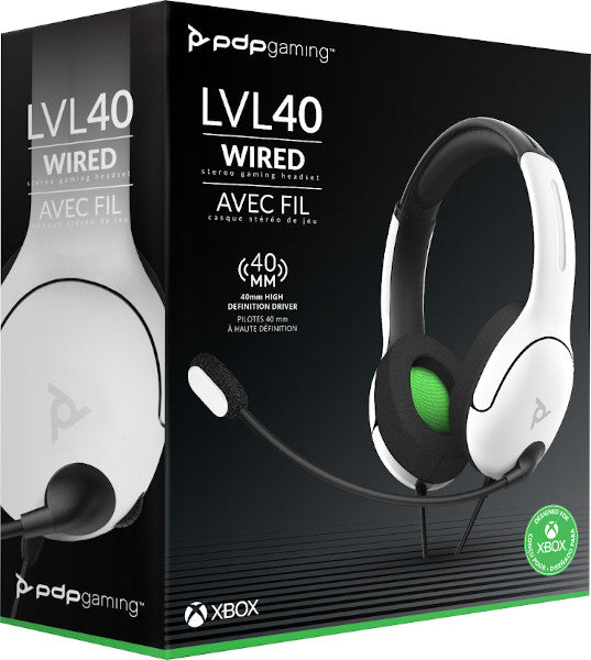 PDP LVL 40 WIRED STEREO GAMING HEADSET WHITE (BLANCO) (XBONE)