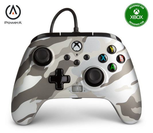 POWER A ENHANCED WIRED CONTROLLER METALLIC ARCTIC CAMO (XBONE/PC)