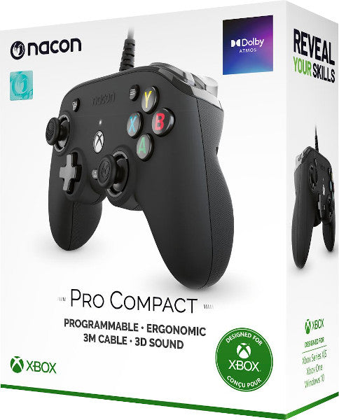 NACON CONTROLLER PRO COMPACT BLACK (NEGRO) (XBOX/WINDOWS 10)