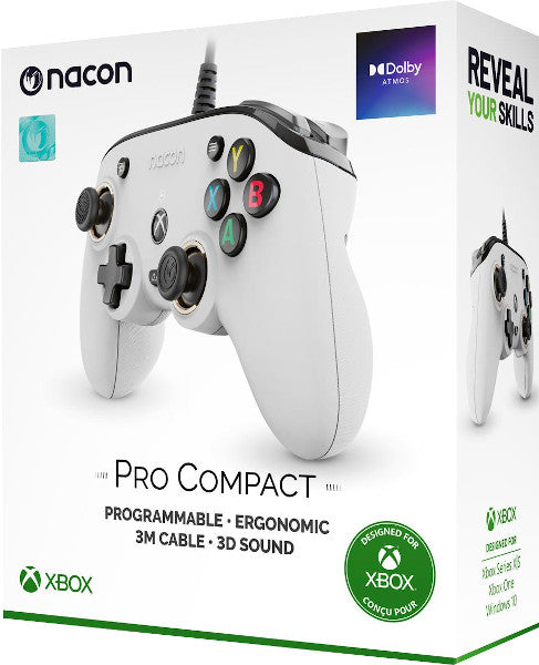 NACON CONTROLLER PRO COMPACT WHITE (BLANCO) (XBOX/WINDOWS 10)