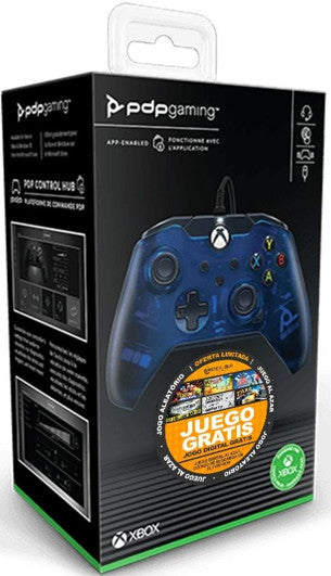 PDP WIRED CONTROLLER MIDNIGHT BLUE + JUEGO DIGITAL (XBONE/PC)