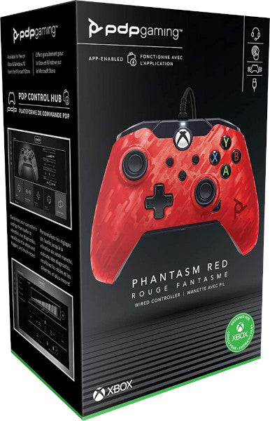 PDP WIRED CONTROLLER PHANTASM RED + JUEGO DIGITAL (XBONE/PC)