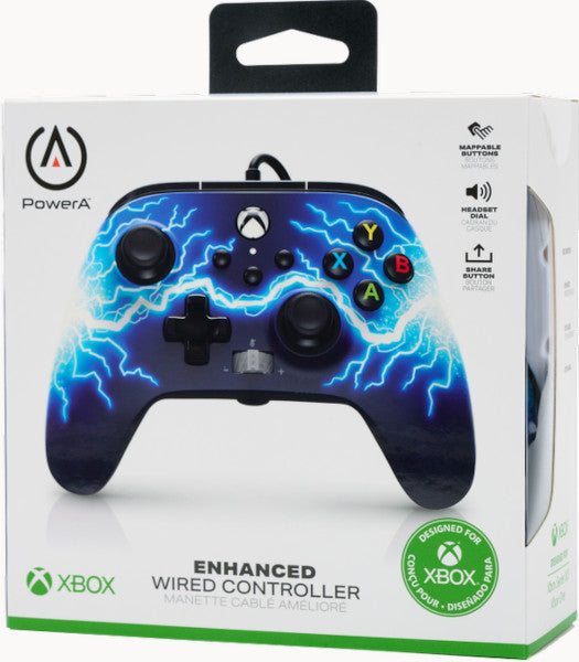 POWER A ENHANCED WIRED CONTROLLER ARC LIGHTNING (XBONE/WINDOWS 10)