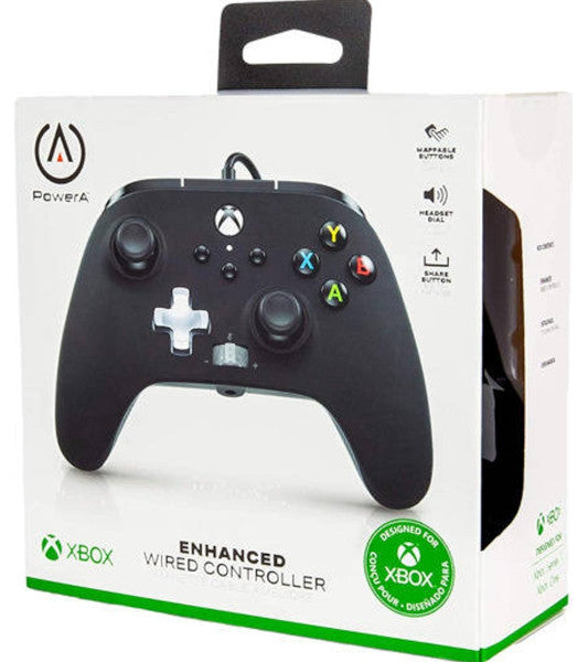 POWER A ENHANCED WIRED CONTROLLER BLACK (NEGRO) (XBONE/PC)