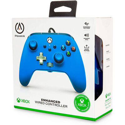 POWER A ENHANCED WIRED CONTROLLER BLUE (AZUL) (XBONE/PC)