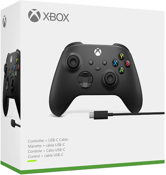 WIRELESS CONTROLLER BLACK + USB CABLE (XBONE/PC)