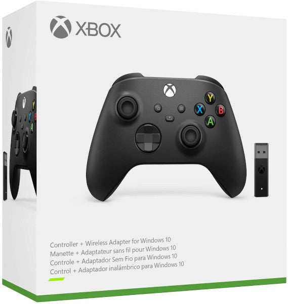 WIRELESS CONTROLLER BLACK + WIRELESS ADAPTER FOR WINDOWS 10