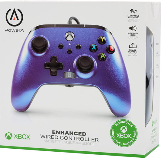 POWER A ENHANCED WIRED CONTROLLER NEBULA (XBONE/PC)