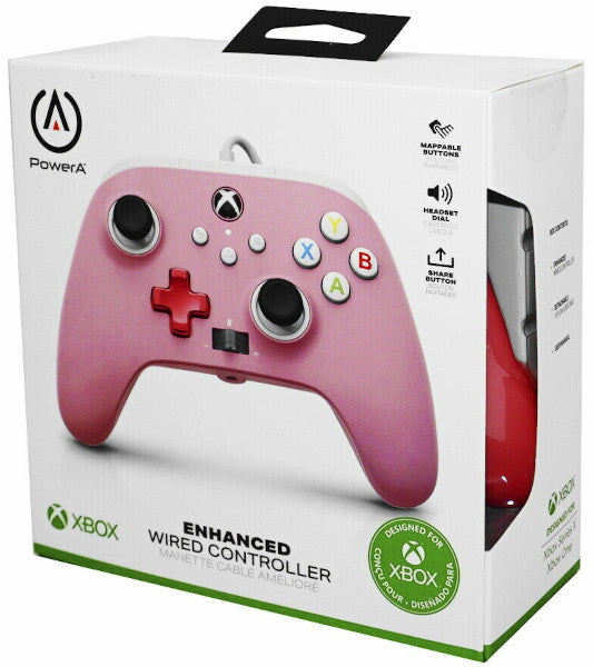 POWER A ENHANCED WIRED CONTROLLER PINK (ROSA) (XBONE/PC)