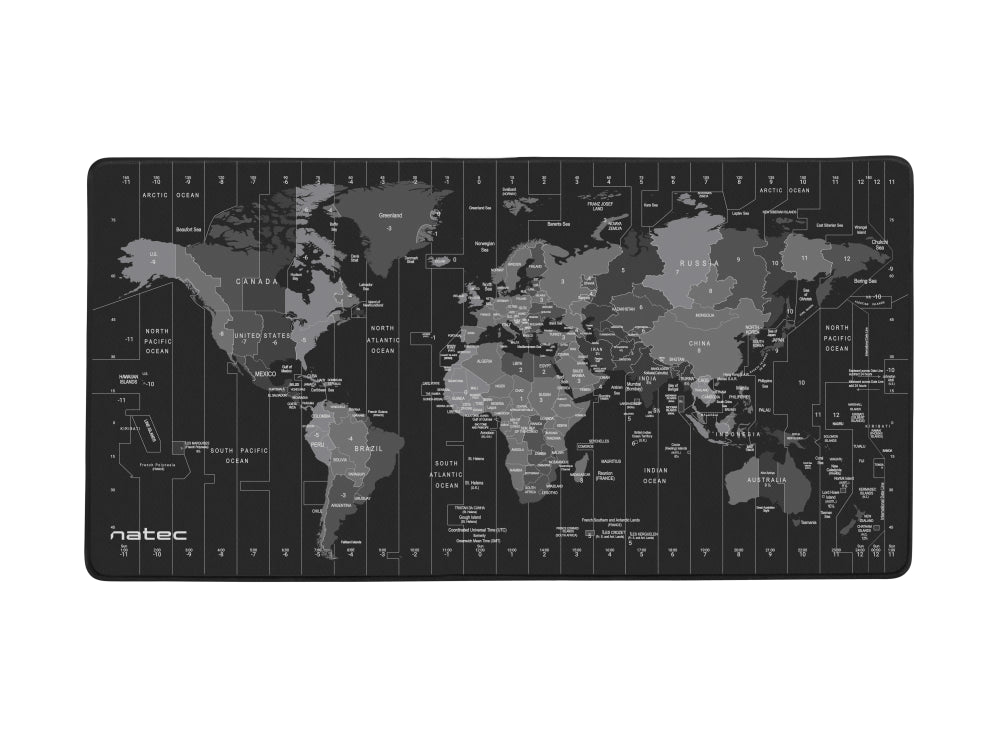 ALFOMBRILLA NATEC TIME ZONE MAP MAXI 800X400 MM