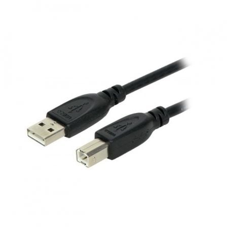 Cable USB 2.0 Impresora 3GO C113/ USB Tipo-B Macho - USB Macho/ 5m/ Negro