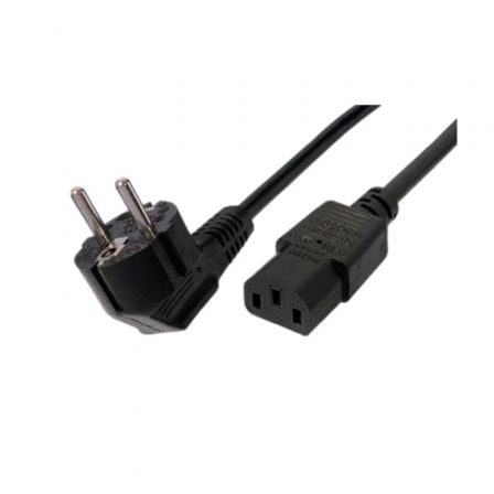 Cable Alimentación 3GO CPOWER/ CEE (7-7) Macho - C13 Hembra/ 2m/ Negro