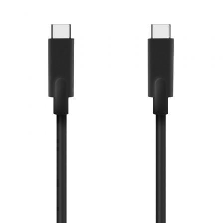 Cable USB 3.2 Tipo-C Aisens A107-0705 10GBPS 5A 100W/ USB Tipo-C Macho - USB Tipo-C Macho/ Hasta 100W/ 2500Mbps/ 3m/ Negro