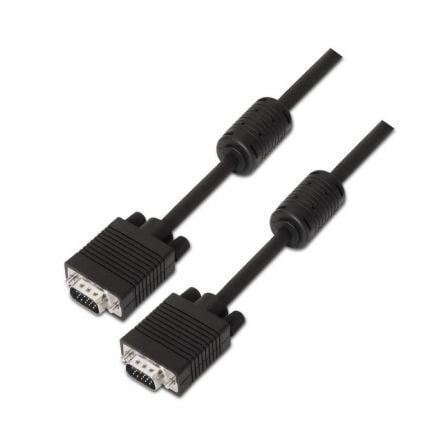 Cable SVGA Aisens A113-0073/ VGA Macho - VGA Macho/ Hasta 3W/ 10Mbps/ 6m/ Negro