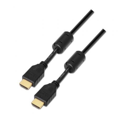 Cable HDMI 1.4 Aisens A119-0098/ HDMI Macho - HDMI Macho/ Hasta 10W/ 720Mbps/ 1.8m/ Negro