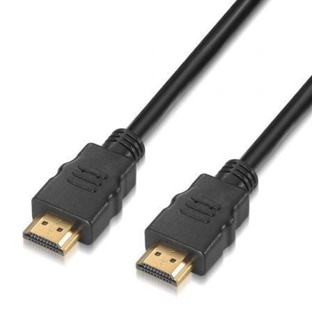 Cable HDMI 2.0 4K Aisens A120-0121/ HDMI Macho - HDMI Macho/ Hasta 10W/ 2250Mbps/ 2m/ Certificado/ Negro