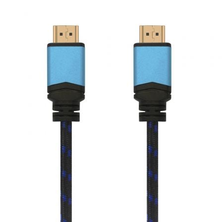 Cable HDMI 2.0 4K Aisens A120-0358/ HDMI Macho - HDMI Macho/ Hasta 10W/ 2250Mbps/ 3m/ Negro/ Azul