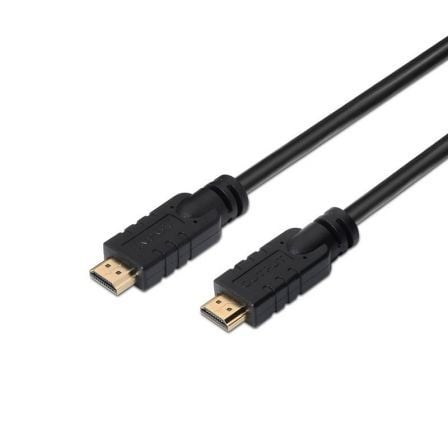 Cable HDMI 4K Aisens A120-0376/ HDMI Macho - HDMI Macho/ Hasta 10W/ 2250Mbps/ 30m/ Negro