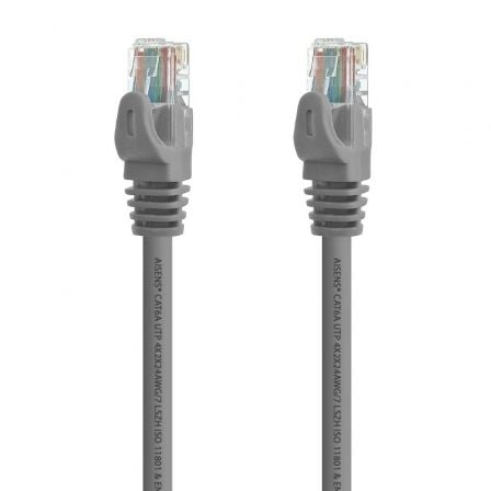 Cable de Red RJ45 UTP Aisens A145-0325 Cat.6A/ 50cm/ Gris