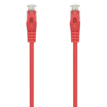 Cable de Red RJ45 AWG24 UTP Aisens A145-0558 Cat.6A/ LSZH/ 50cm/ Rojo