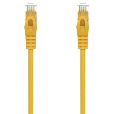 Cable de Red RJ45 AWG24 UTP Aisens A145-0563 Cat.6A/ LSZH/ 25cm/ Amarillo