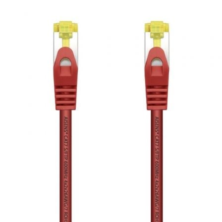 Cable de Red RJ45 SFTP Aisens A146-0468 Cat.7/ 25cm/ Rojo