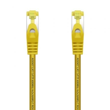 Cable de Red RJ45 SFTP Aisens A146-0472 Cat.7/ 25cm/ Amarillo