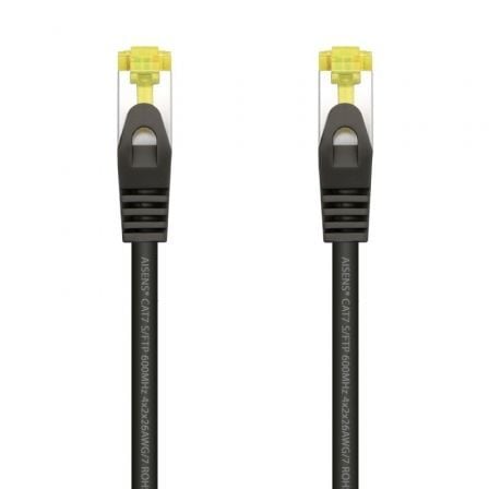 Cable de Red RJ45 SFTP Aisens A146-0486 Cat.7/ 1m/ Negro