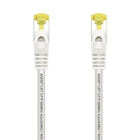 Cable de Red RJ45 SFTP Aisens A146-0489 Cat.7/ 50cm/ Blanco