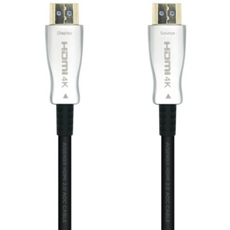 Cable HDMI 2.0 AOC 4K Aisens A148-0379/ HDMI Macho - HDMI Macho/ 30m/ Negro