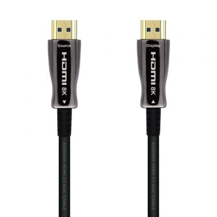 Cable HDMI 2.1 AOC 8K Aisens A153-0516/ HDMI Macho - HDMI Macho/ 15m/ Negro