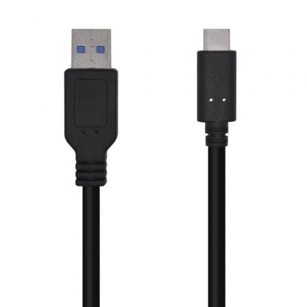 Cable USB 3.1 Aisens A107-0449/ USB Tipo-C Macho - USB Macho/ 50cm/ Negro