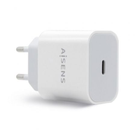 Cargador de Pared Aisens A110-0537/ 1xUSB Tipo-C/ 20W