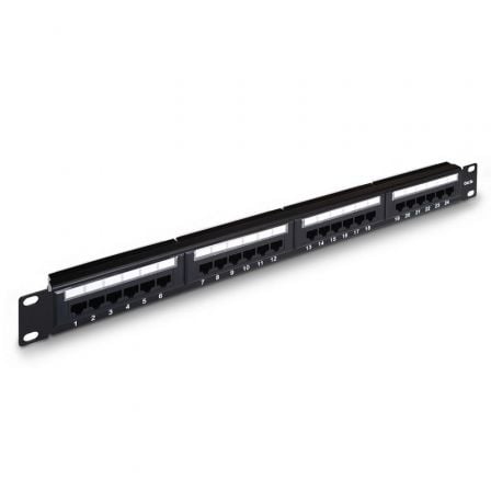 Patch Panel Aisens A141-0307/ 24 Puertos/ Cat.5e/ Altura 1U