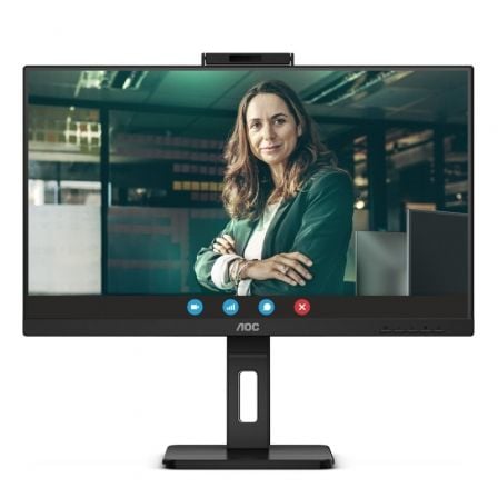 Monitor Profesional AOC 24P3QW 23.8'/ Full HD/ Webcam/ Multimedia/ Negro