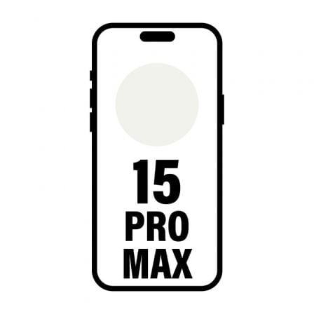 Smartphone Apple iPhone 15 Pro Max 256GB/ 6.7'/ 5G/ Titanio Blanco