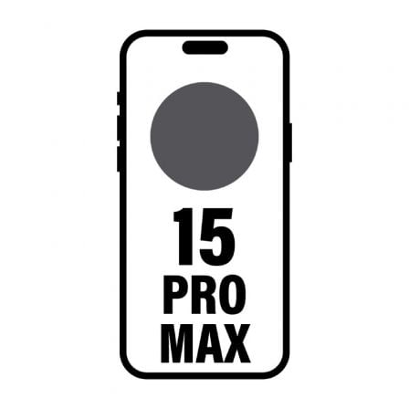 Smartphone Apple iPhone 15 Pro Max 1TB/ 6.7'/ 5G/ Titanio Negro